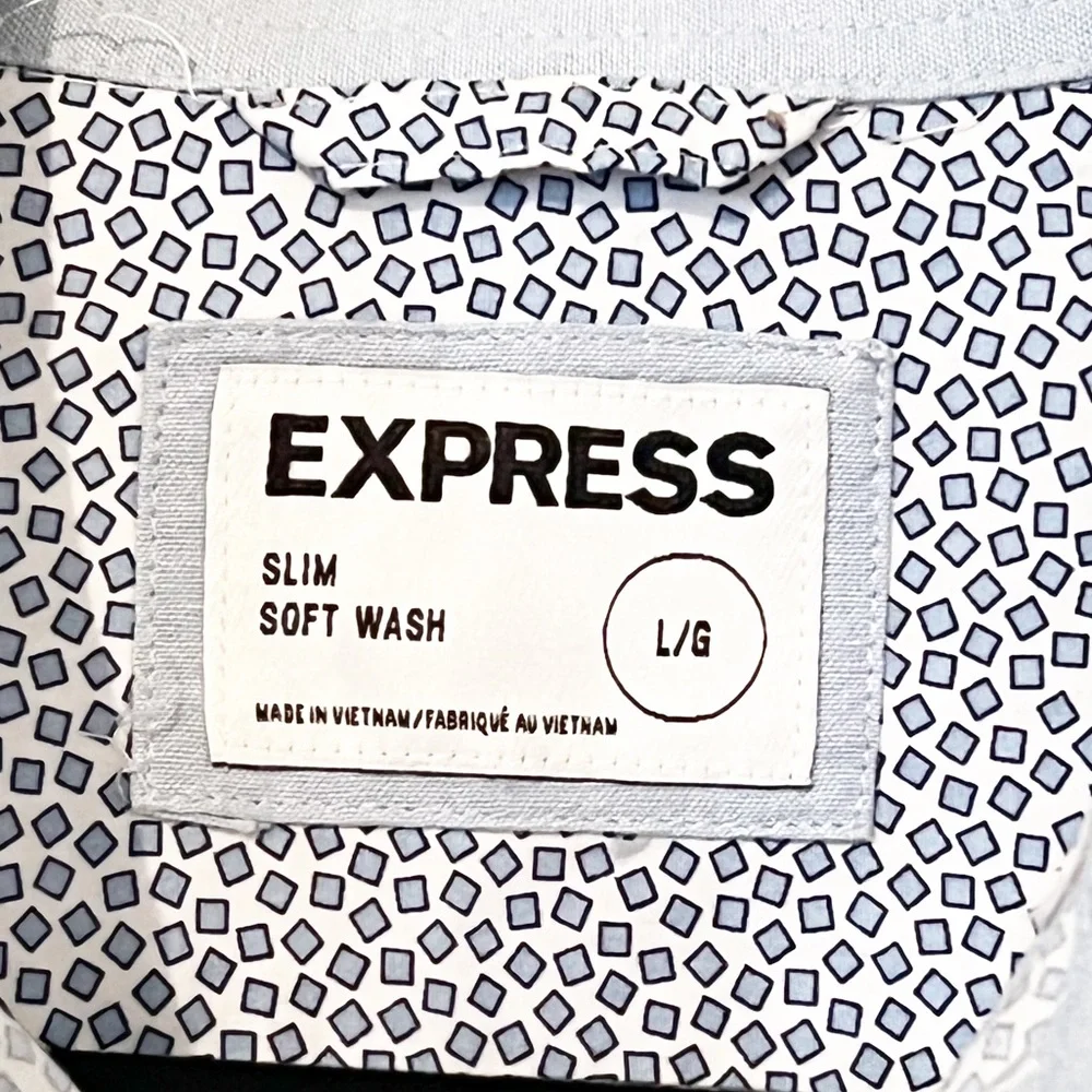 [Express] Button Down Long Sleeve Men Shirt - Picture 7 of 9